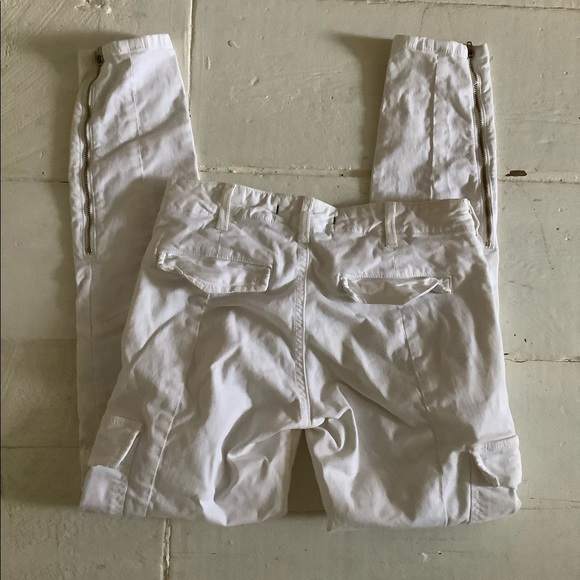 J brand white cargo utility jeans low rise vtg - Picture 4 of 8